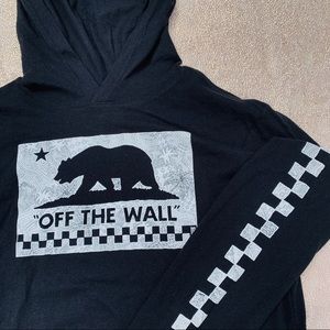 vans black hoodie